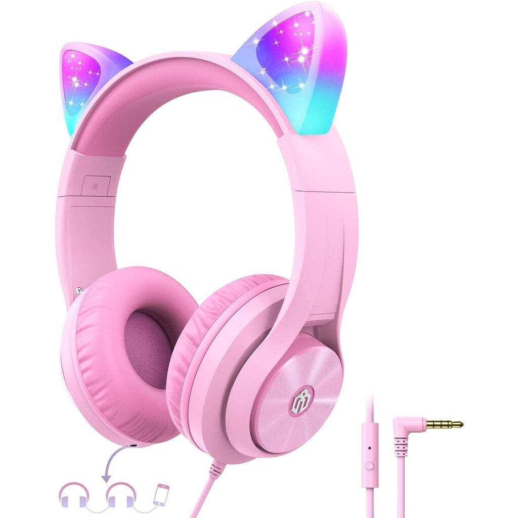iClever - HS20 - junior headphones (roze)