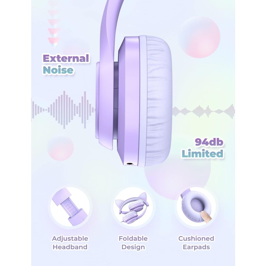 iClever - HS20 - junior headphones (purple)