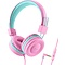  iClever - HS14 - junior koptelefoon (roze/lichtblauw)