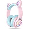  iClever - BTH13 - draadloze junior koptelefoon (roze)