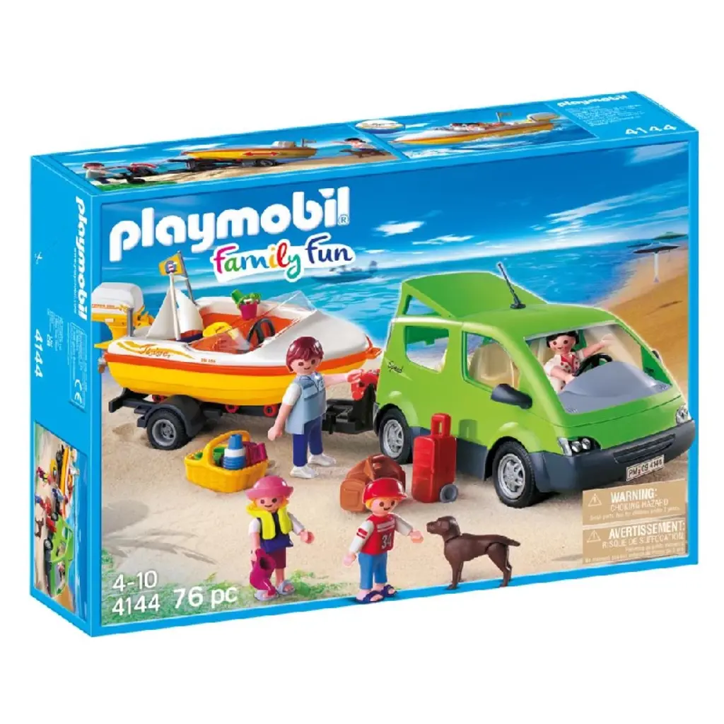 Playmobil - Family Van with Boat and Trailer (4144)