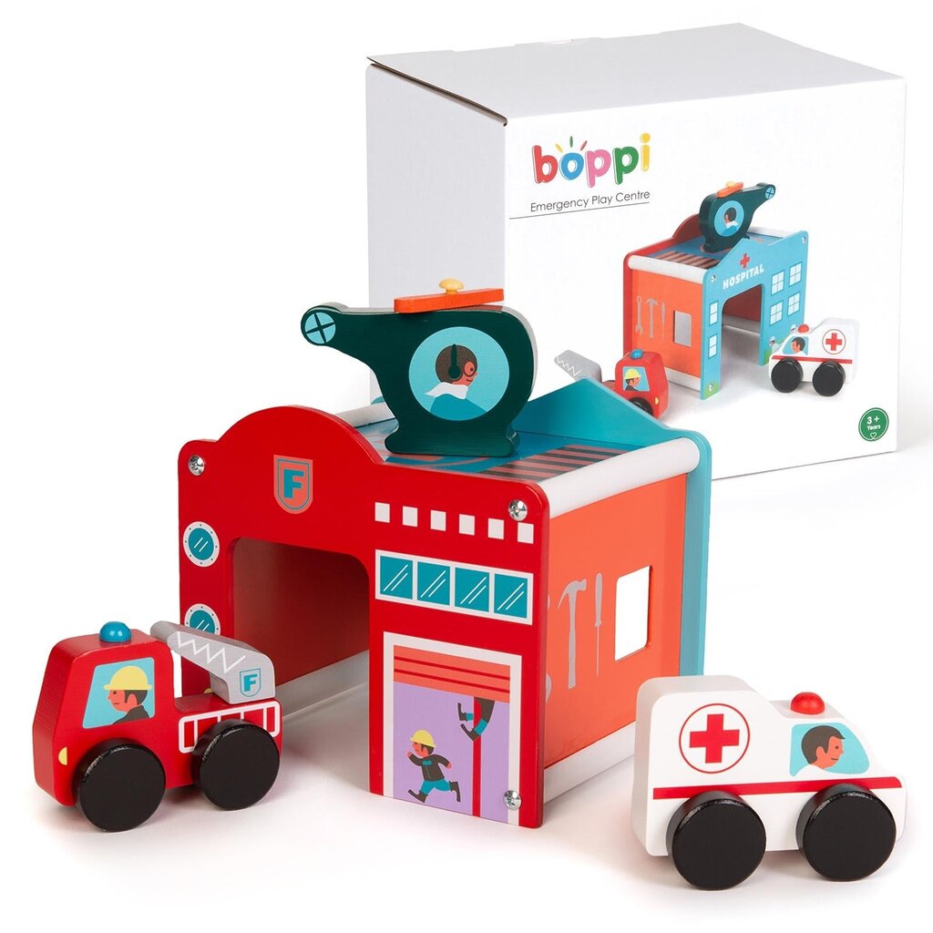 Boppi Boppi - wooden play set emergency vehicles