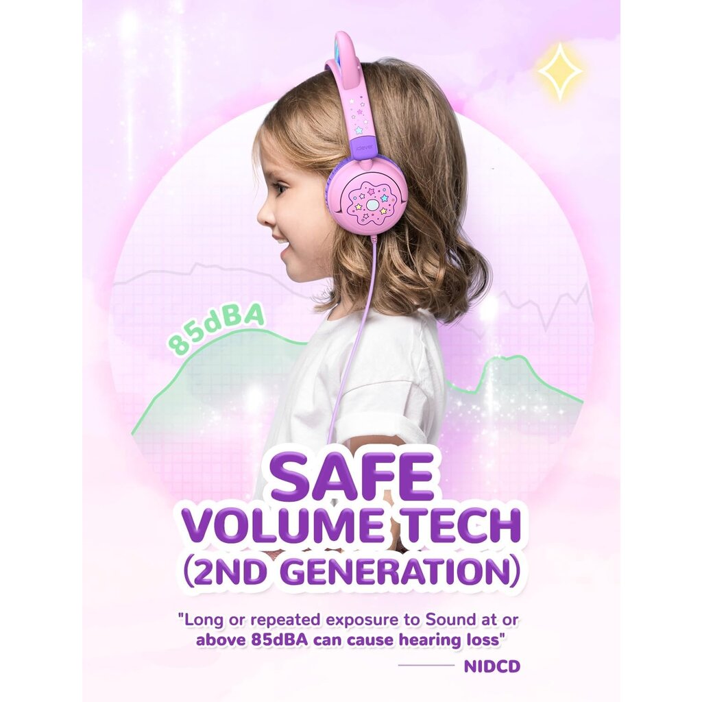 iClever - HS25 - junior headphones (pink)
