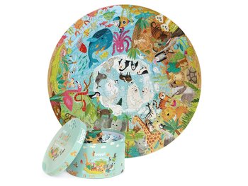 Boppi Animals around the world - round puzzle