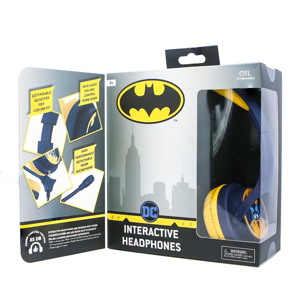 OTL Technologies Batman - koptelefoon met afneembare microfoon (junior)