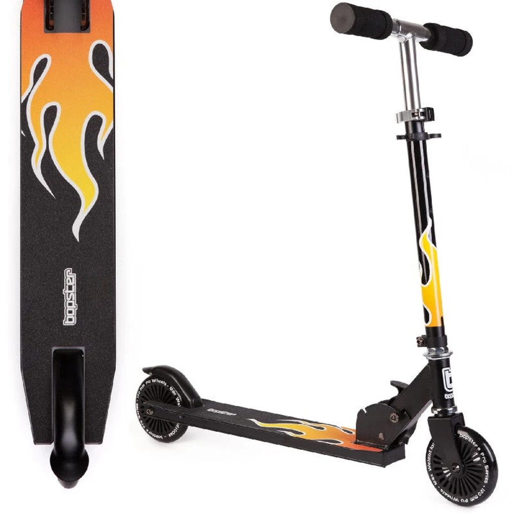 Bopster - foldable kids scooter - flames design