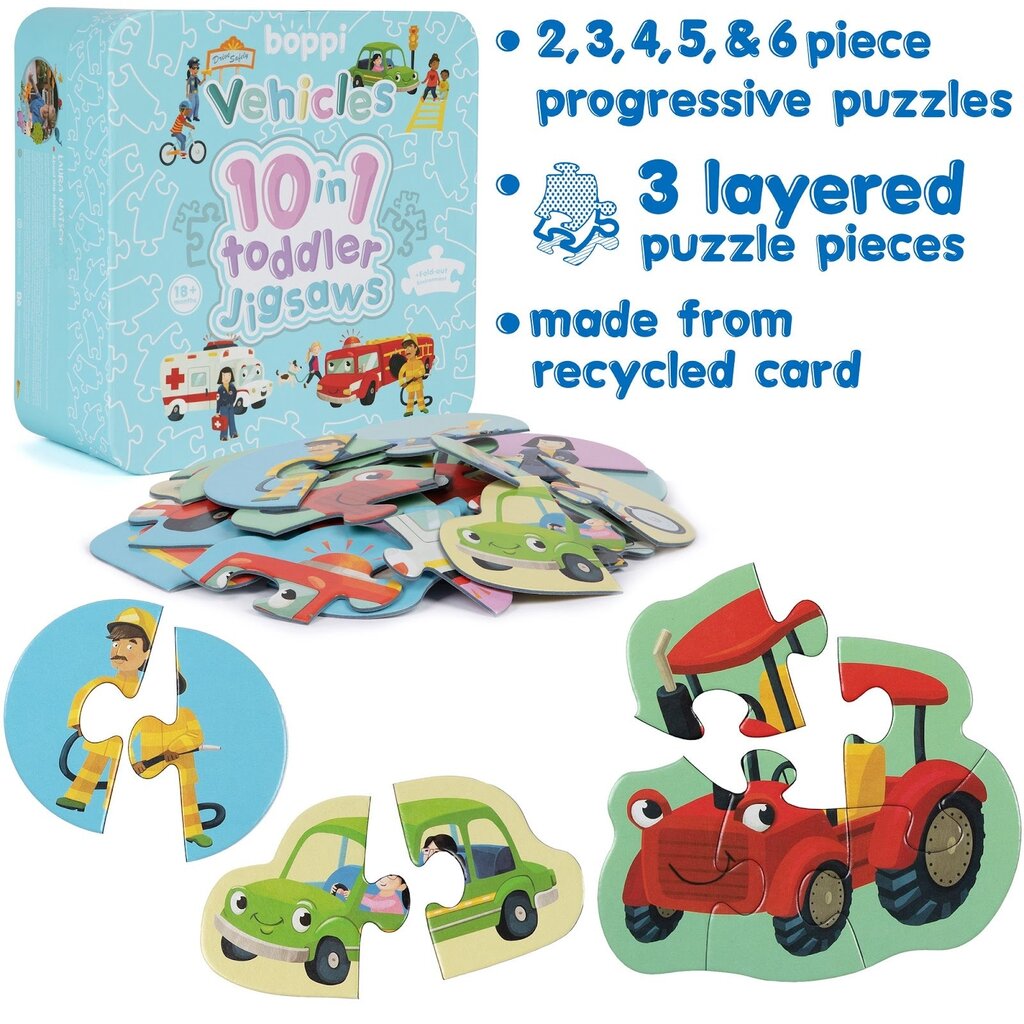 Boppi Boppi - vehicles puzzle set for toddlers