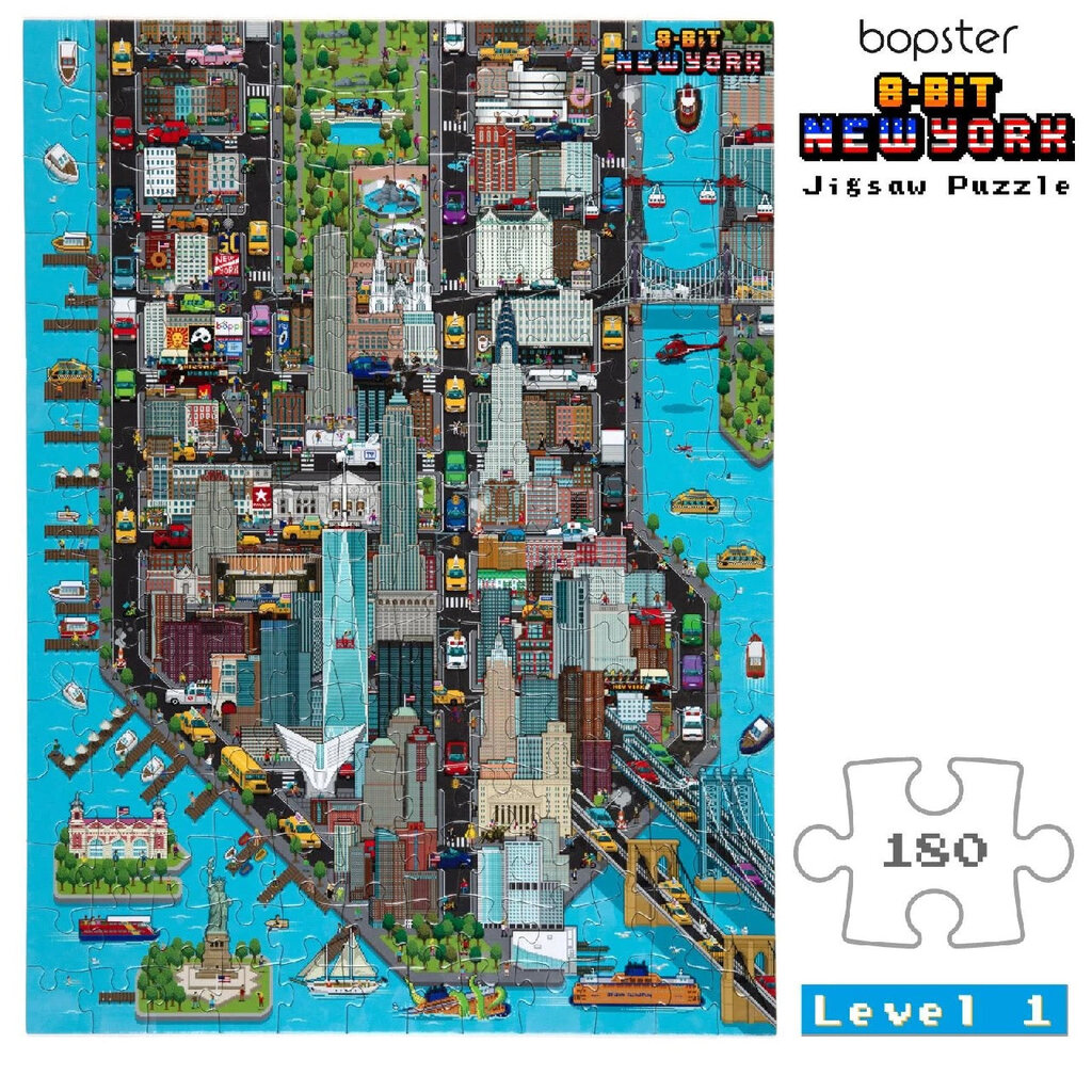 Bopster Bopster - city map New York puzzel - 180 stukjes
