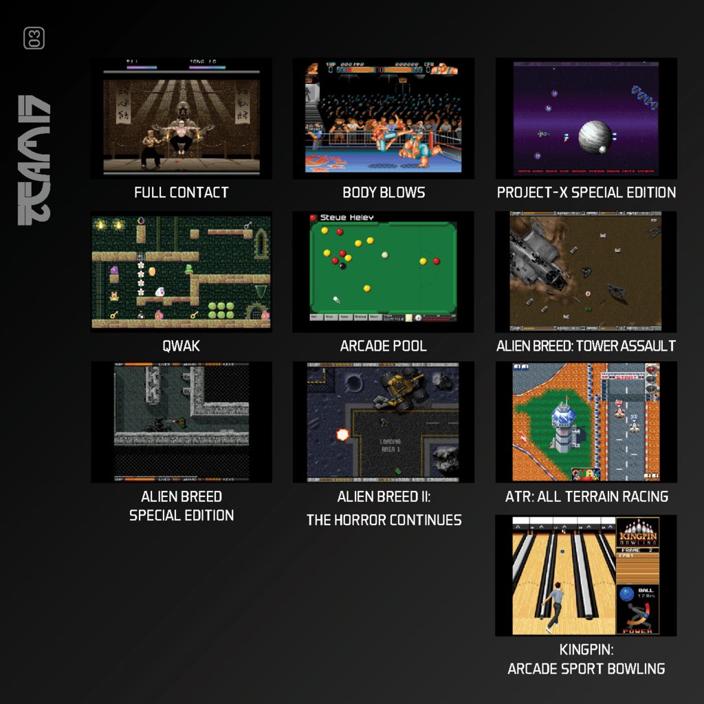 Evercade Evercade - Team 17 Amiga - Home Computer Classics - cartridge 1