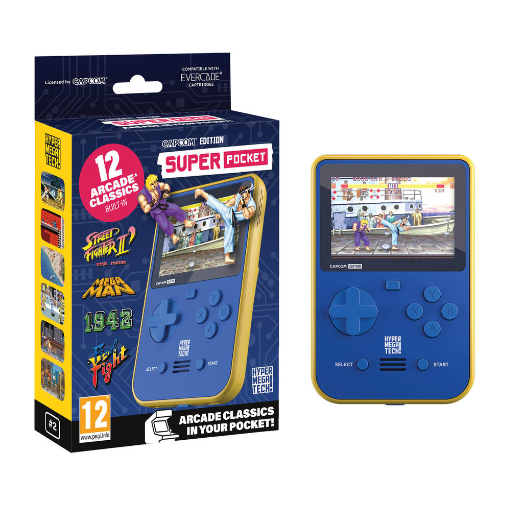 HyperMegaTech! Capcom - Super Pocket gaming handheld - 12 games