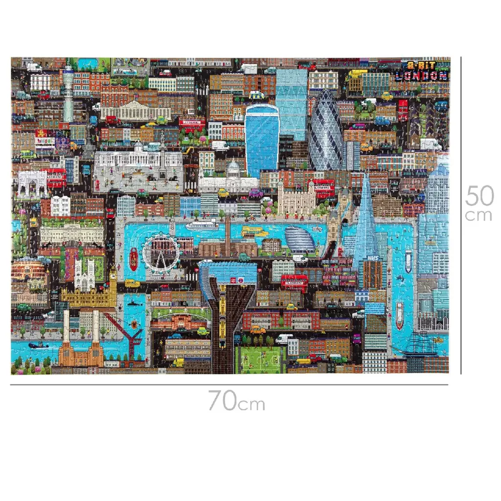Bopster - city map Londen puzzel - 1000 stukjes