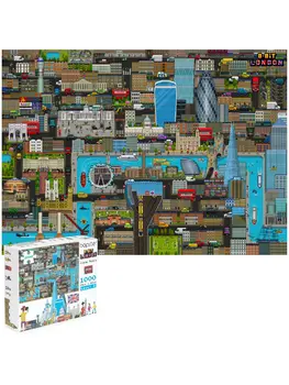 Bopster - city map Londen puzzel - 1000 stukjes