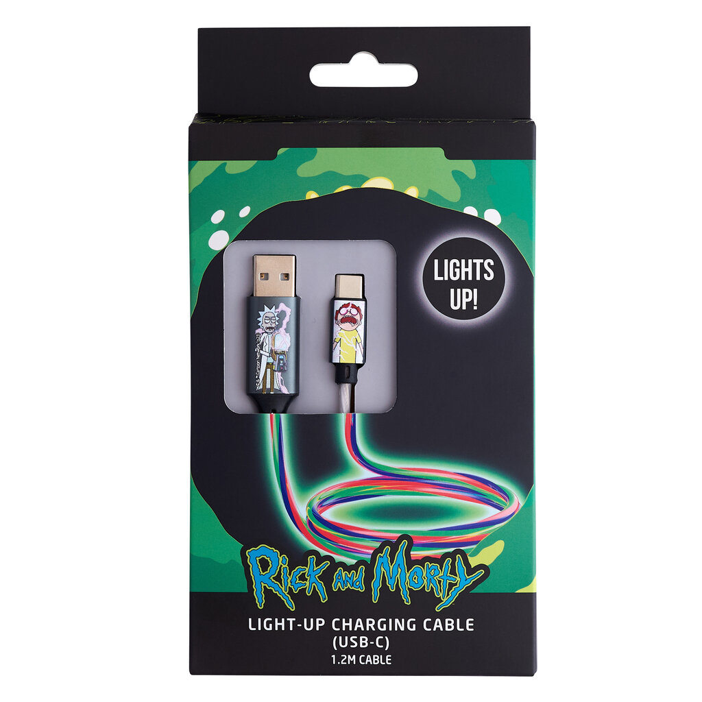 Lazerbuilt Rick & Morty - light up oplaadkabel - USBC