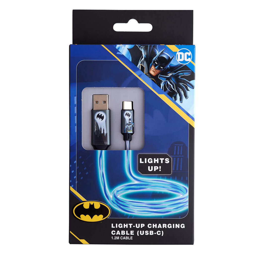 Lazerbuilt Batman - light up charging cable - USBC