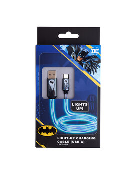 Lazerbuilt Batman - light up charging cable - USBC