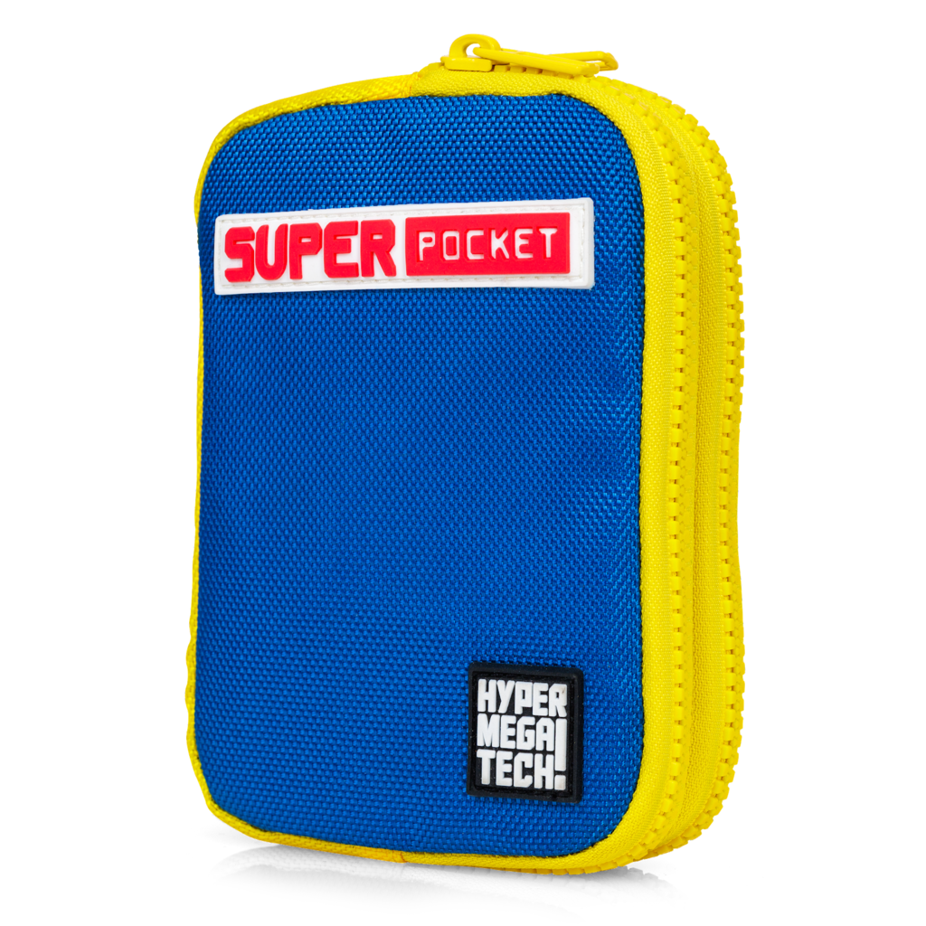 HyperMegaTech! Super Pocket handheld protective case - blue/yellow