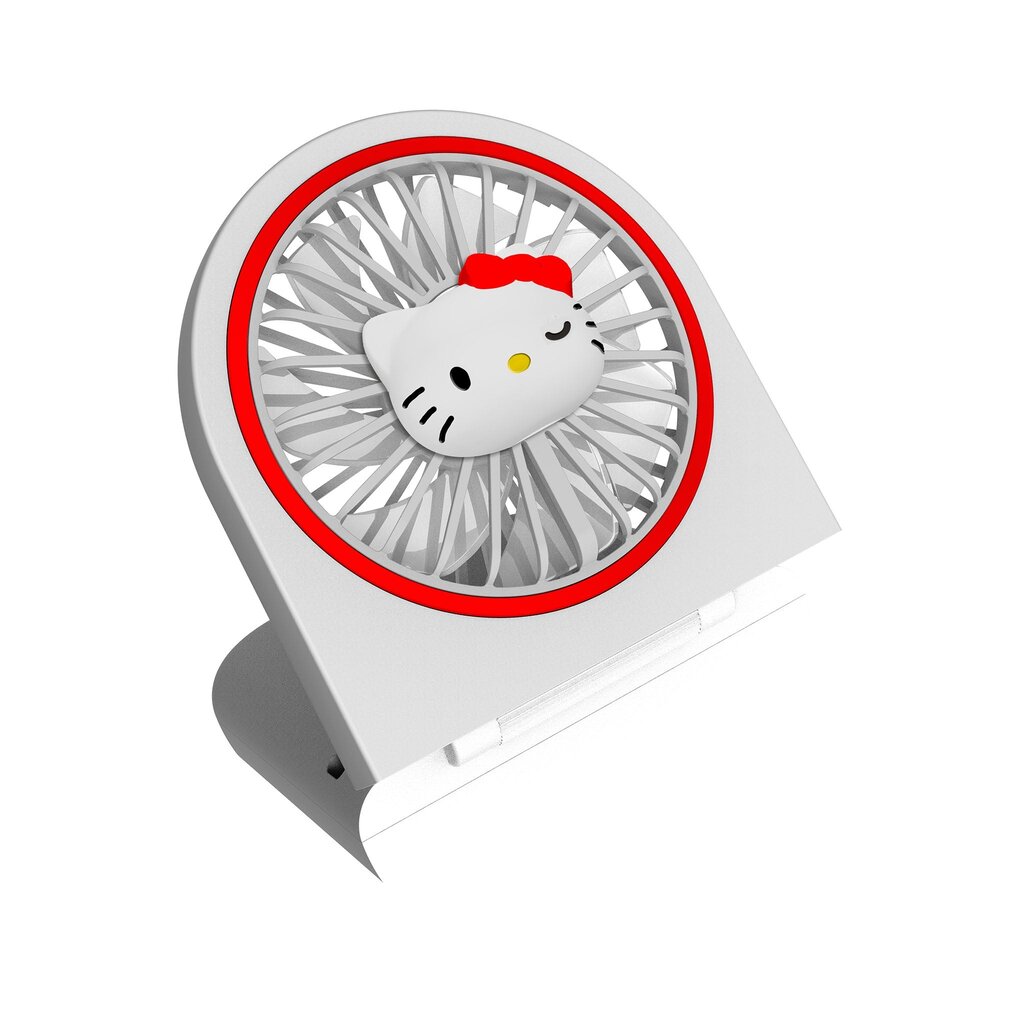 OTL Technologies Hello Kitty - folding mini fan - 3D character (white)