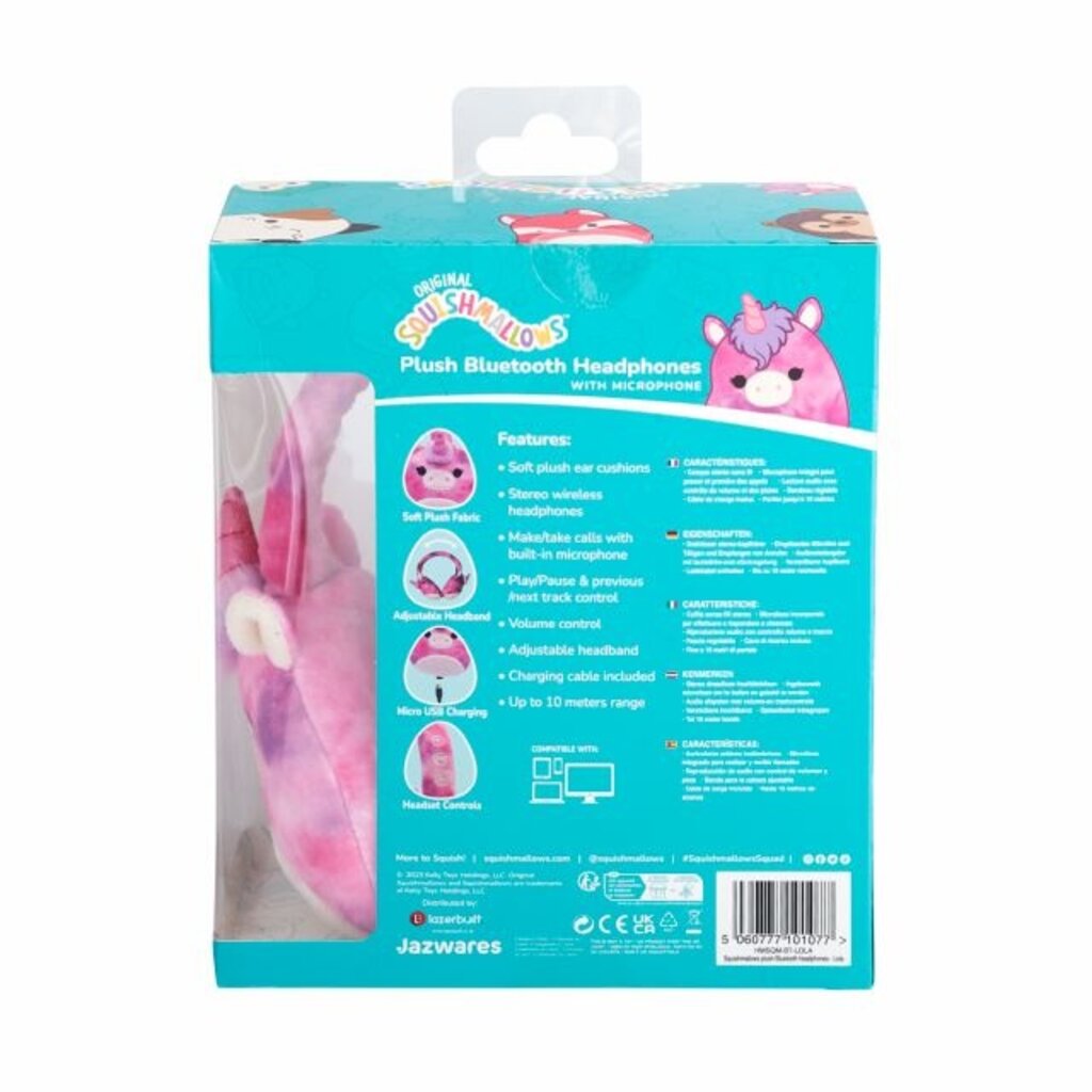 Squishmallows Squishmallows - Lola the unicorn - bluetooth koptelefoon