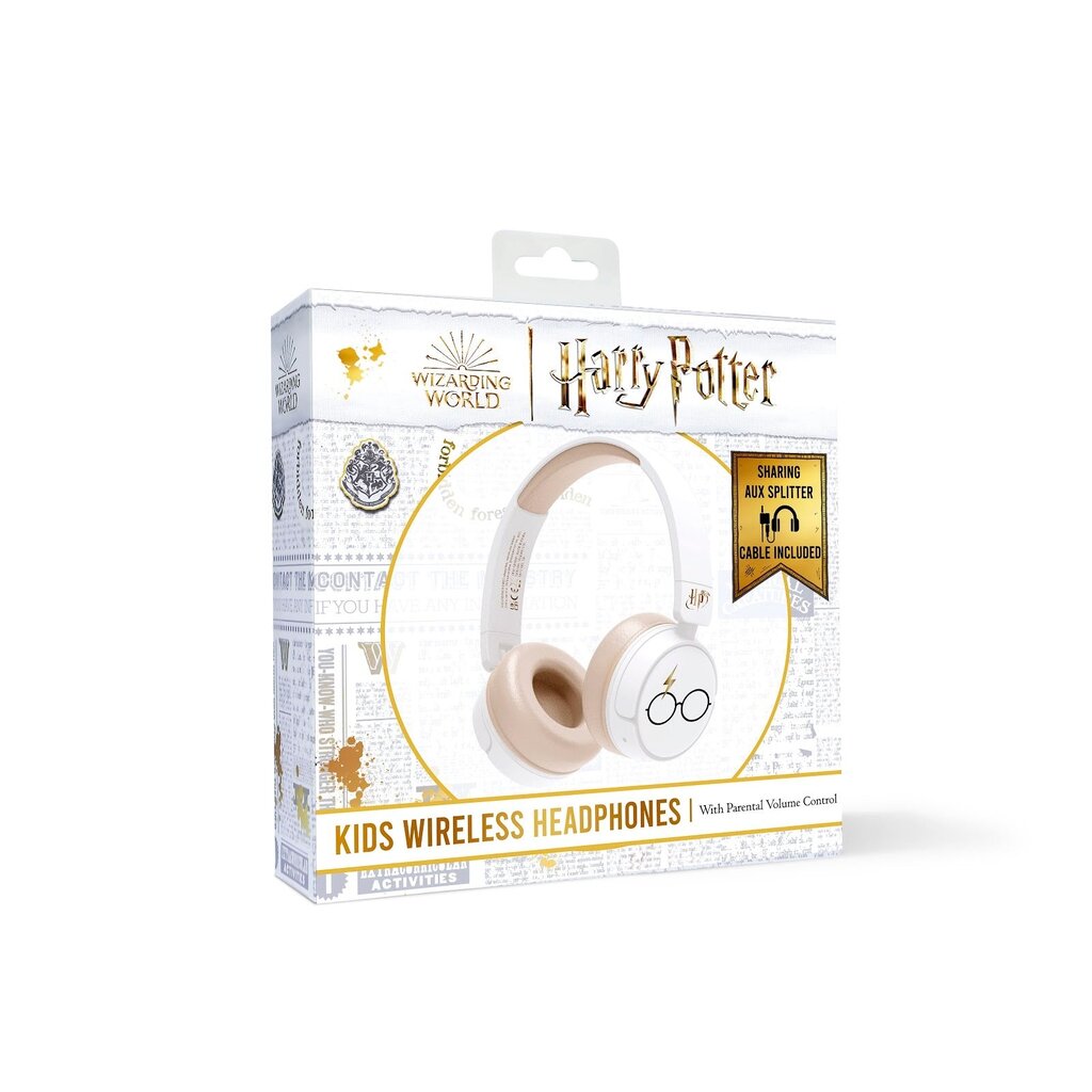 Harry Potter Harry Potter - Bliksemschicht - junior bluetooth koptelefoon (wit)