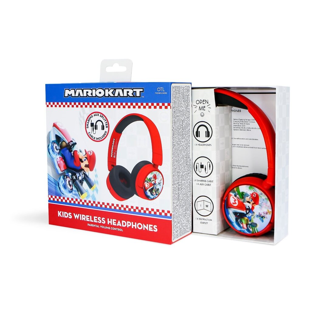 OTL Technologies Mario Kart - junior bluetooth koptelefoon
