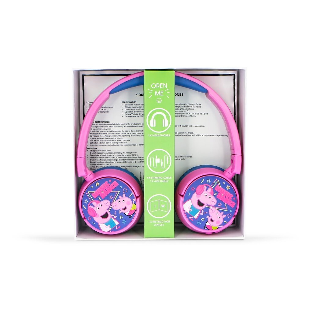 OTL Technologies Peppa Pig - Dance music - junior bluetooth headphones