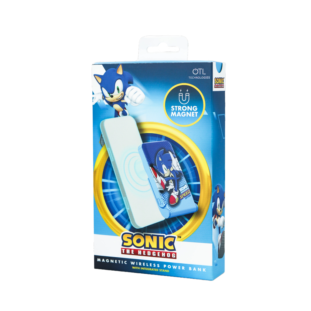 OTL Technologies Sonic the Hedgehog - Let's Roll - draadloze magnetische powerbank