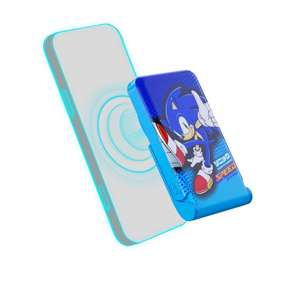 OTL Technologies Sonic the Hedgehog - Let's Roll - draadloze magnetische powerbank