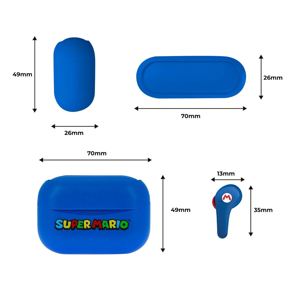 OTL Technologies Super Mario - TWS earpods (blauw)