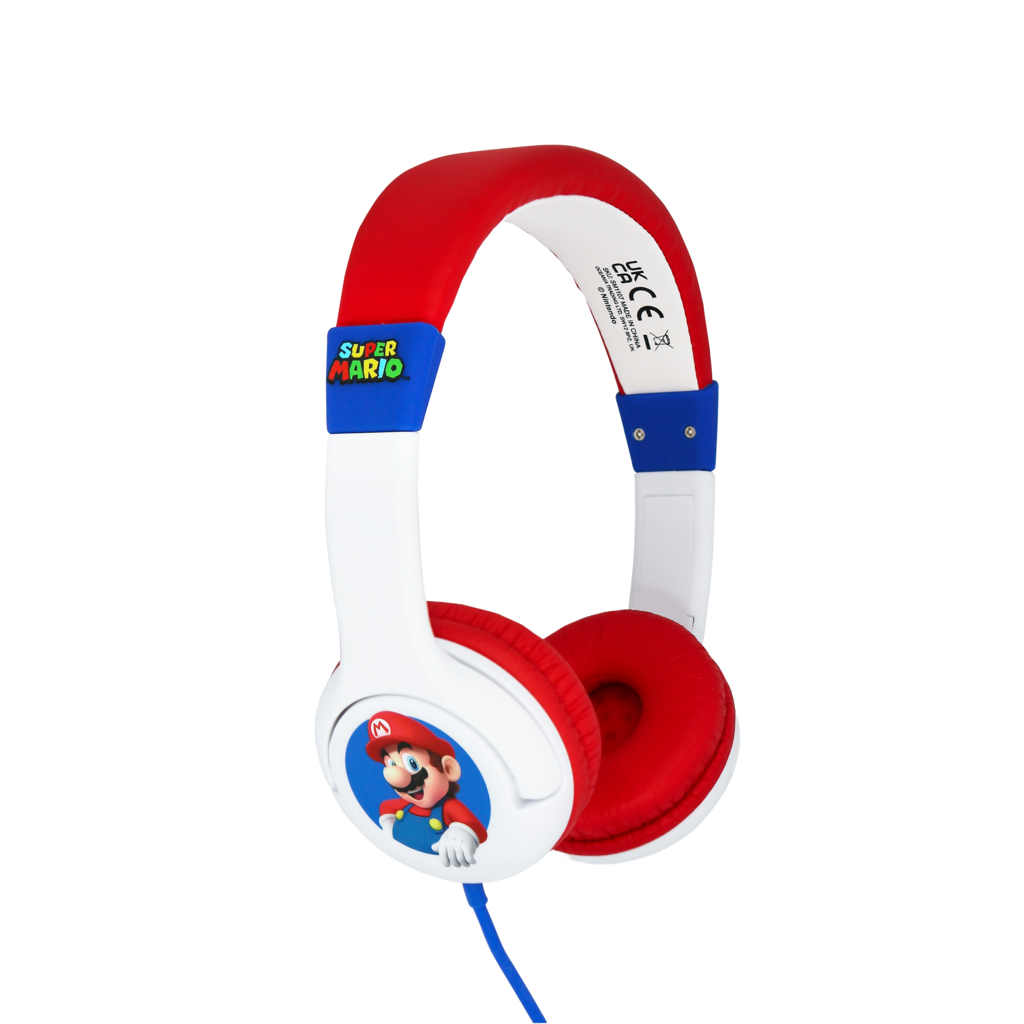 Super Mario Super Mario - junior koptelefoon (wit/rood)