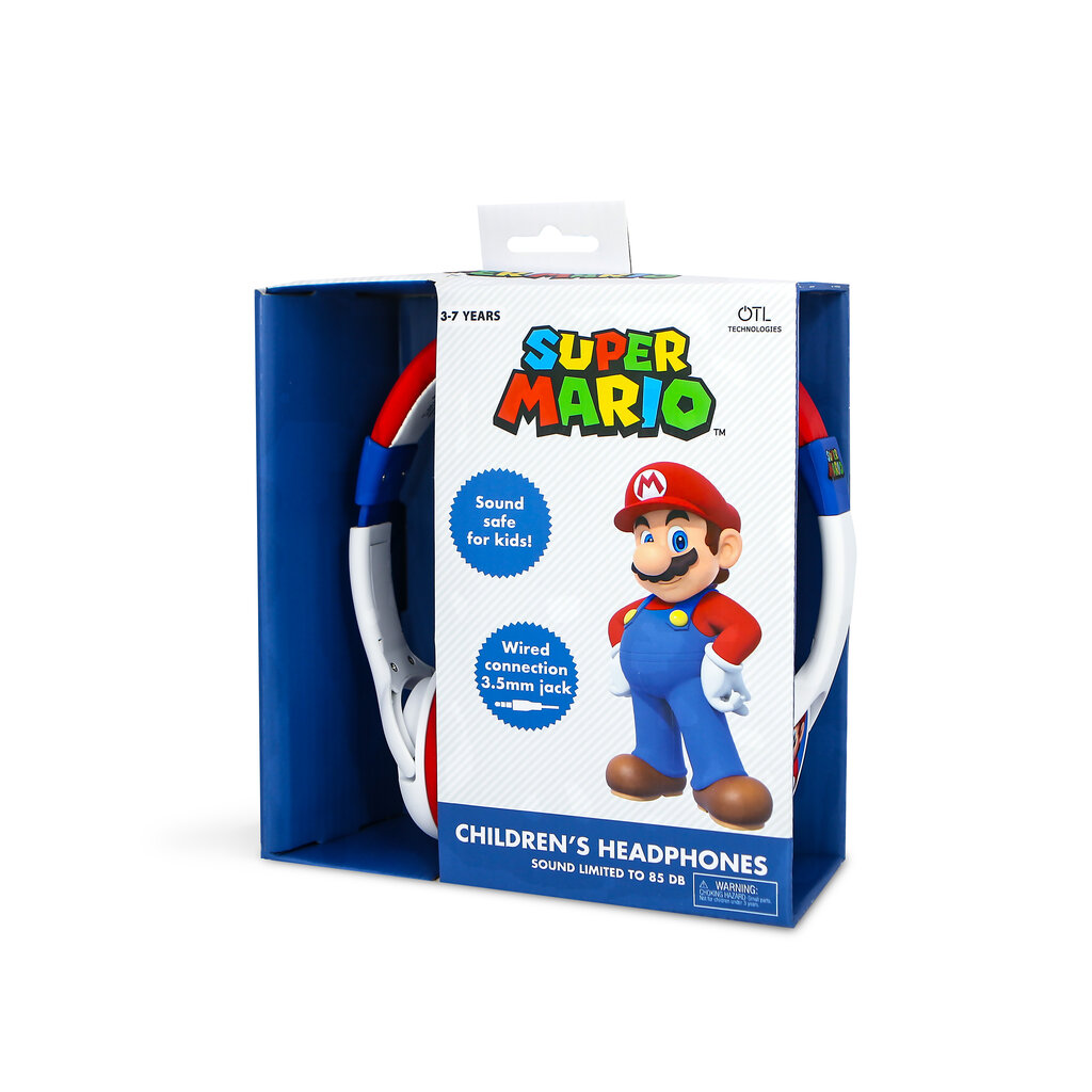 OTL Technologies Super Mario - junior koptelefoon (wit/rood)