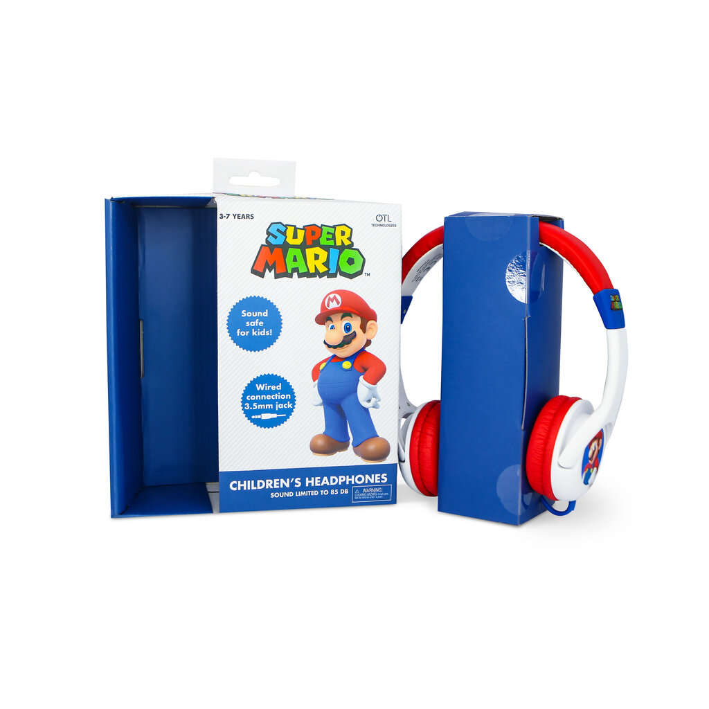 Super Mario Super Mario - junior headphones (white/red)