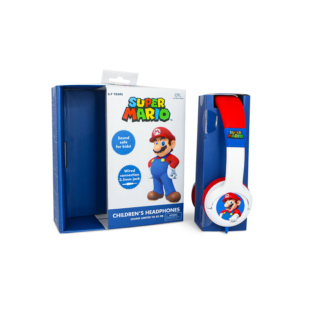 Super Mario Super Mario - junior headphones (white/red)