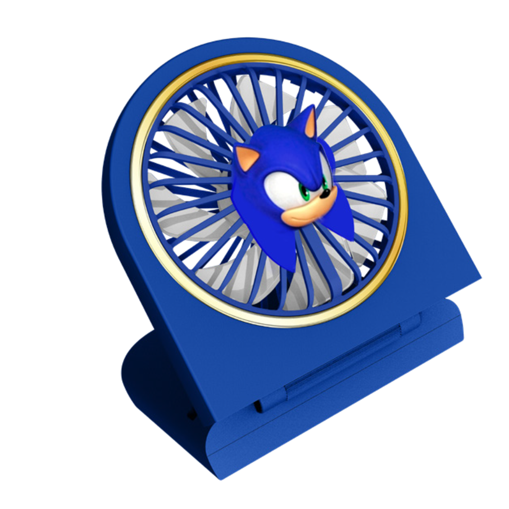 OTL Technologies Sonic - opvouwbare mini fan - 3D personage