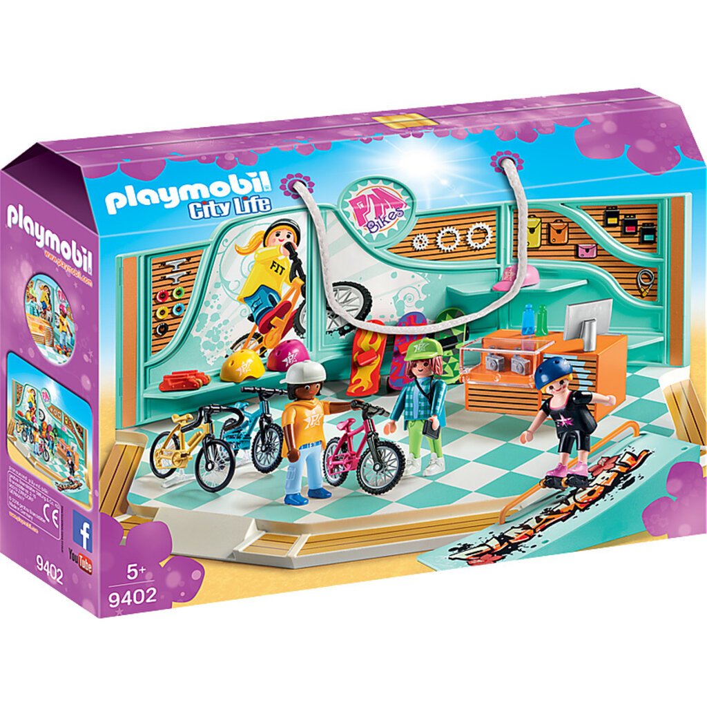 Playmobil - City Life - Bike & Skate Shop (9402)