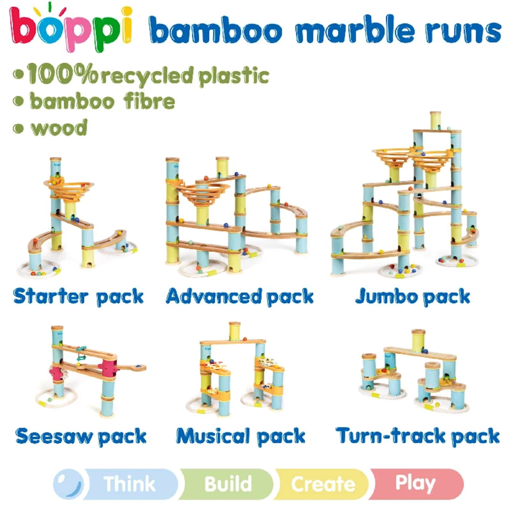 Boppi Boppi - expansion pack wooden marble run - seesaw