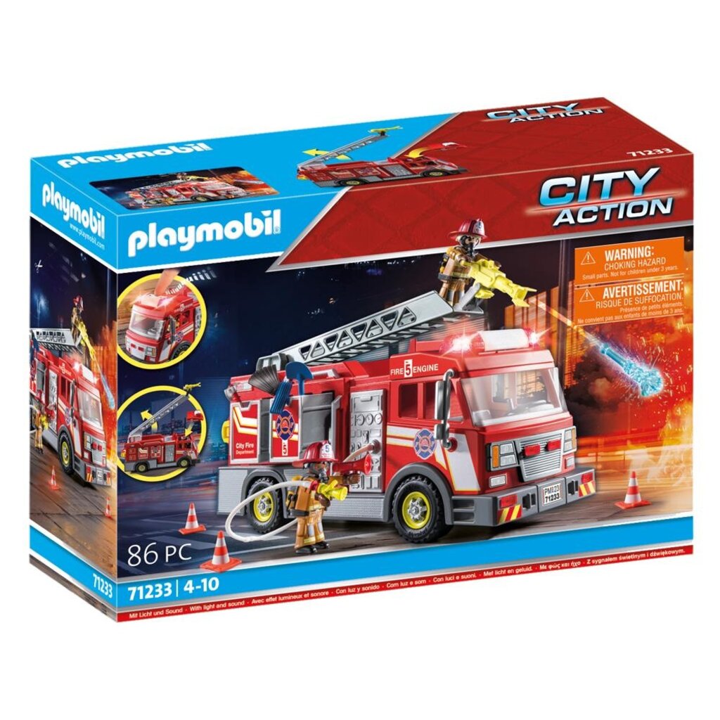 Playmobil Playmobil - City Action Rescue Fire Truck (71233)