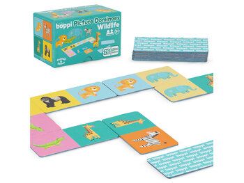 Boppi Domino kaartspel - wilde dieren