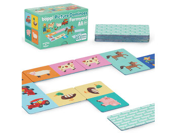 Boppi Domino kaartspel - boerderijdieren