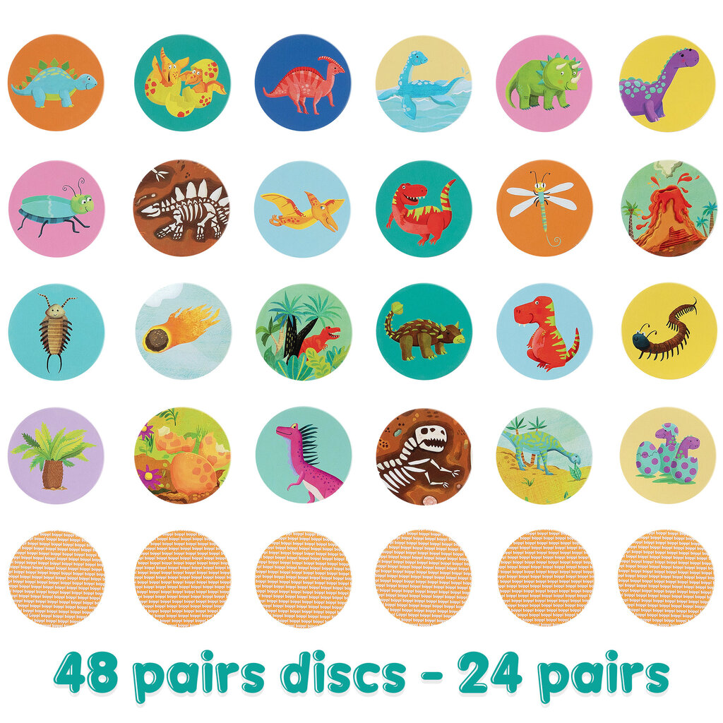 Boppi Boppi - memory kaartspel - dino's