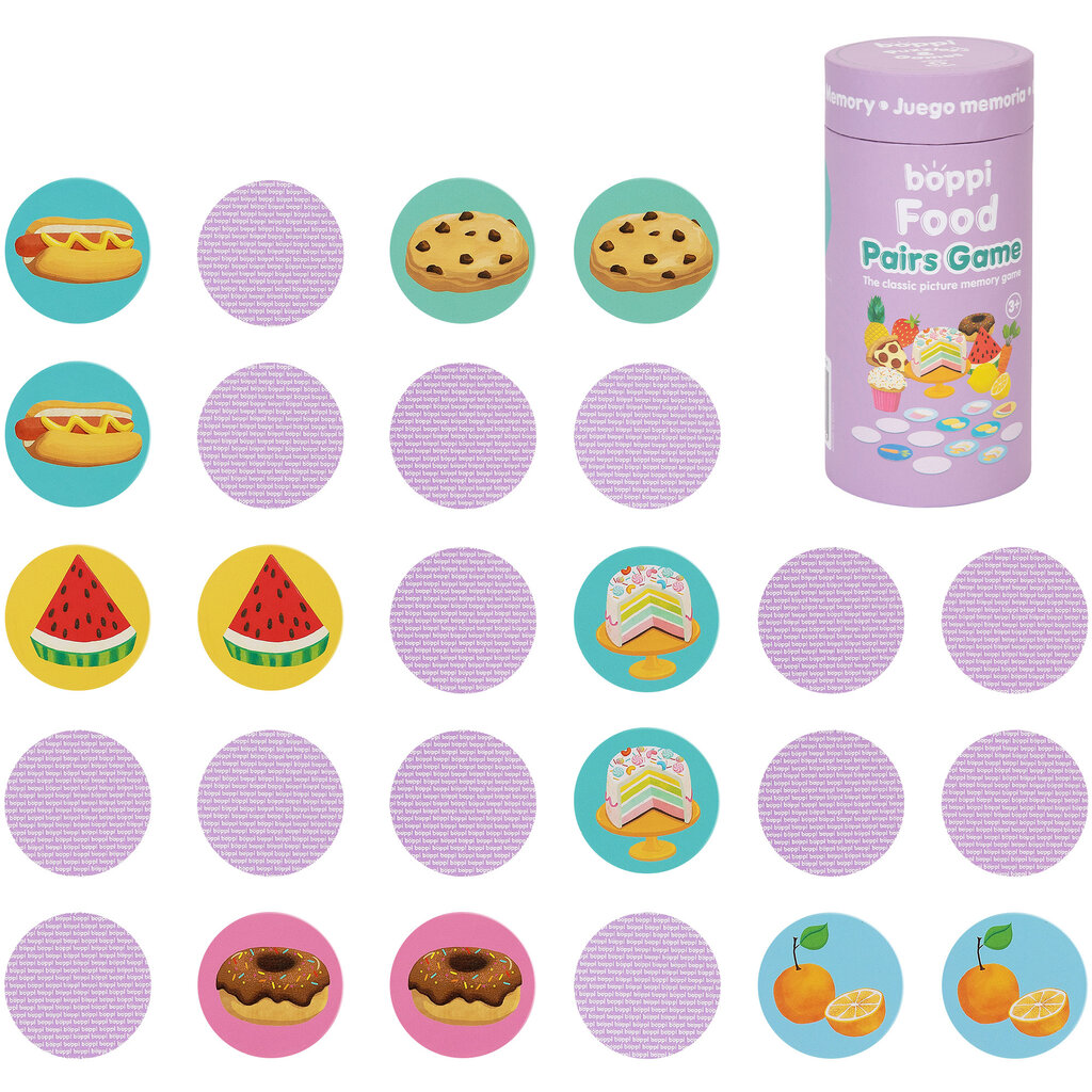 Boppi Boppi - memory kaartspel - voedsel