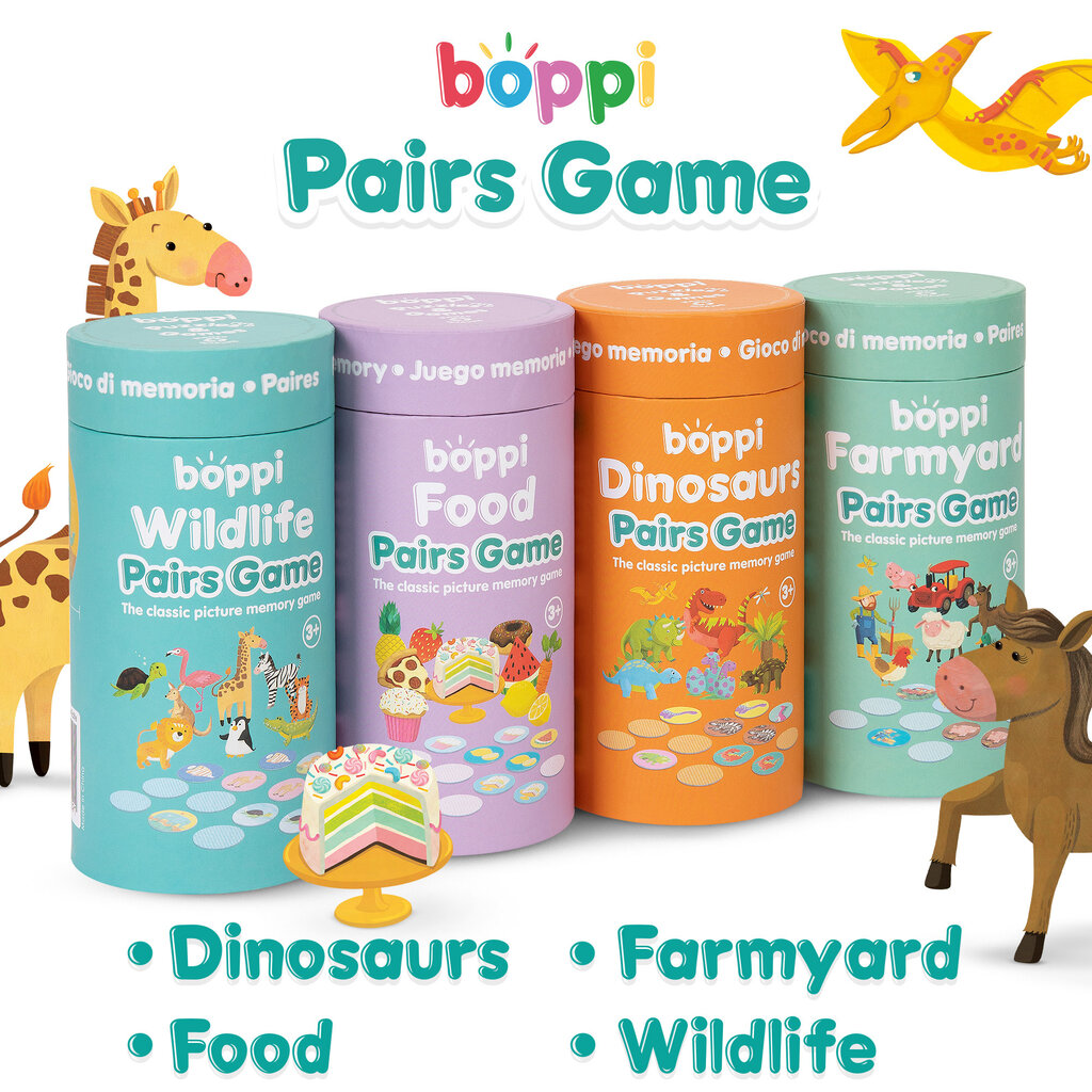 Boppi Boppi - memory kaartspel - wilde dieren