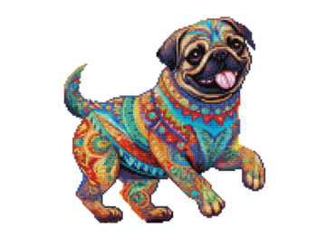 Crafthub Pug - diamond painting set