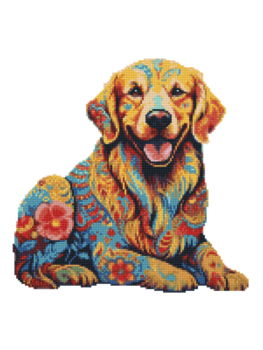 Crafthub Crafthub - Golden Retriever hond - diamond painting set