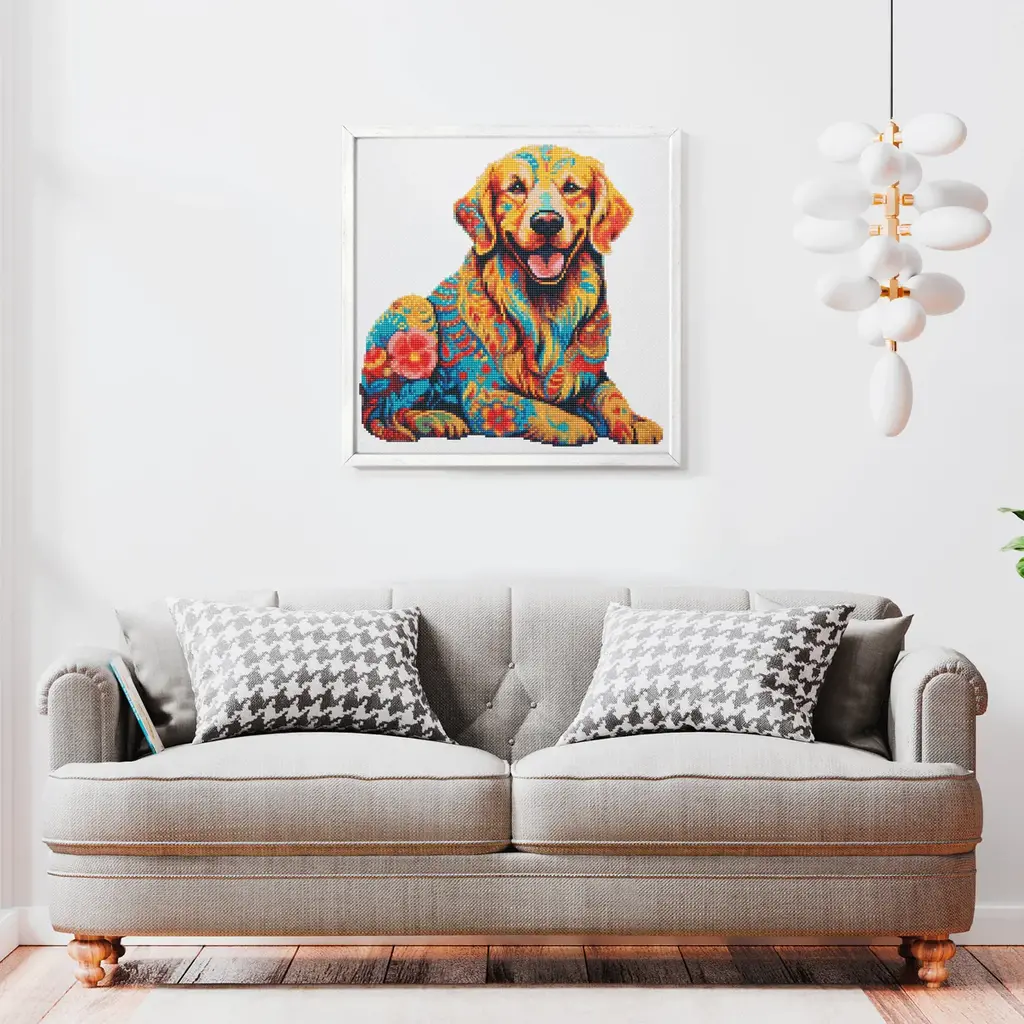 Crafthub Crafthub - Golden Retriever hond - diamond painting set