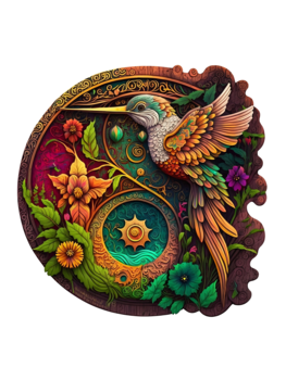 Crafthub Crafthub - Nectar kolibri - premium houten puzzel