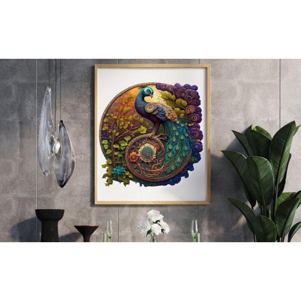 Crafthub Crafthub - Yin Yang peacock - premium wooden puzzle