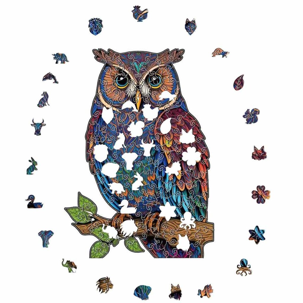 Crafthub Crafthub - Wisdom owl - premium wooden puzzle