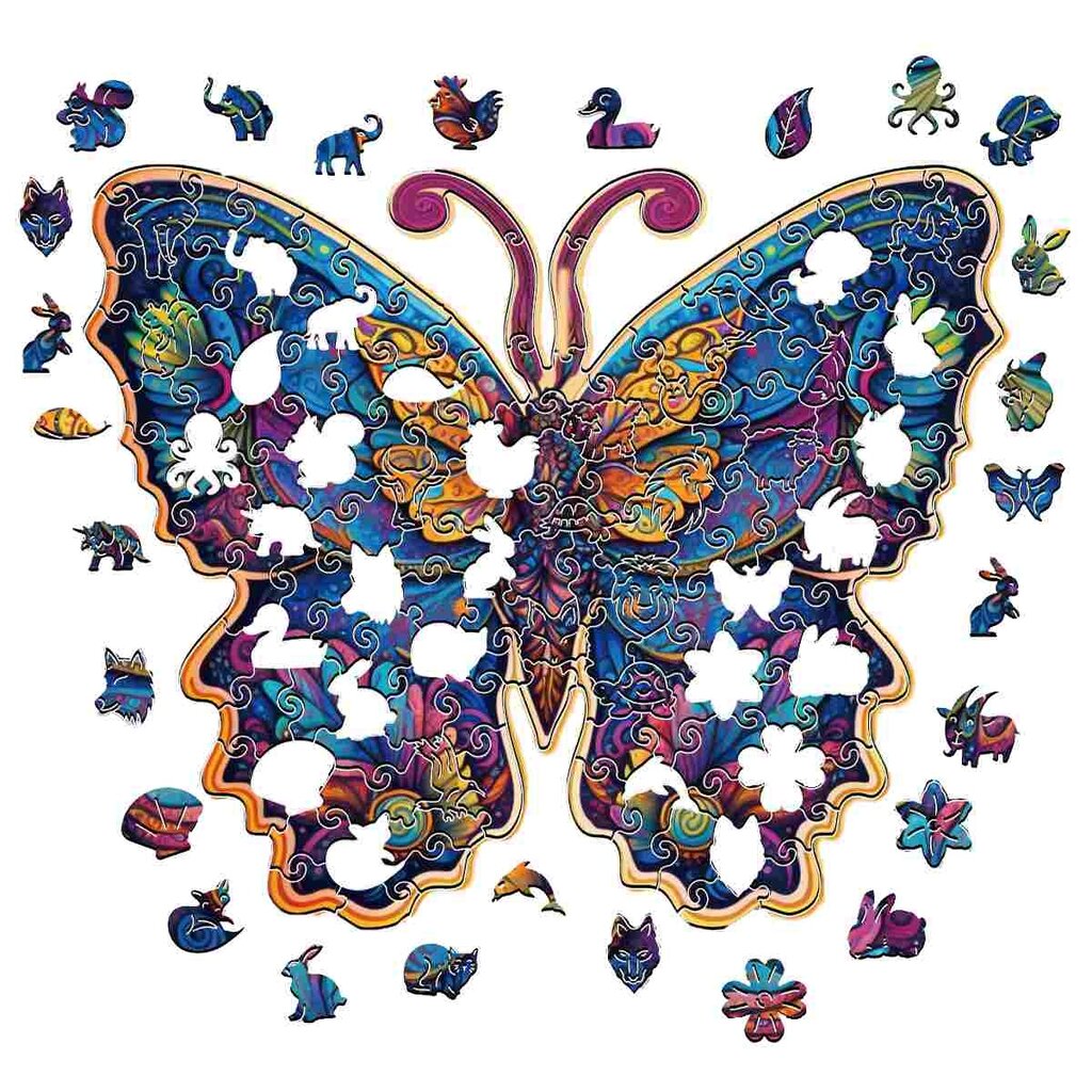 Crafthub Crafthub - Galaxy vlinder - premium houten puzzel
