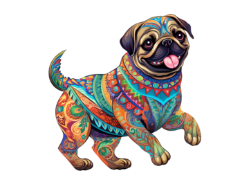 Crafthub Mopshond - premium houten puzzel