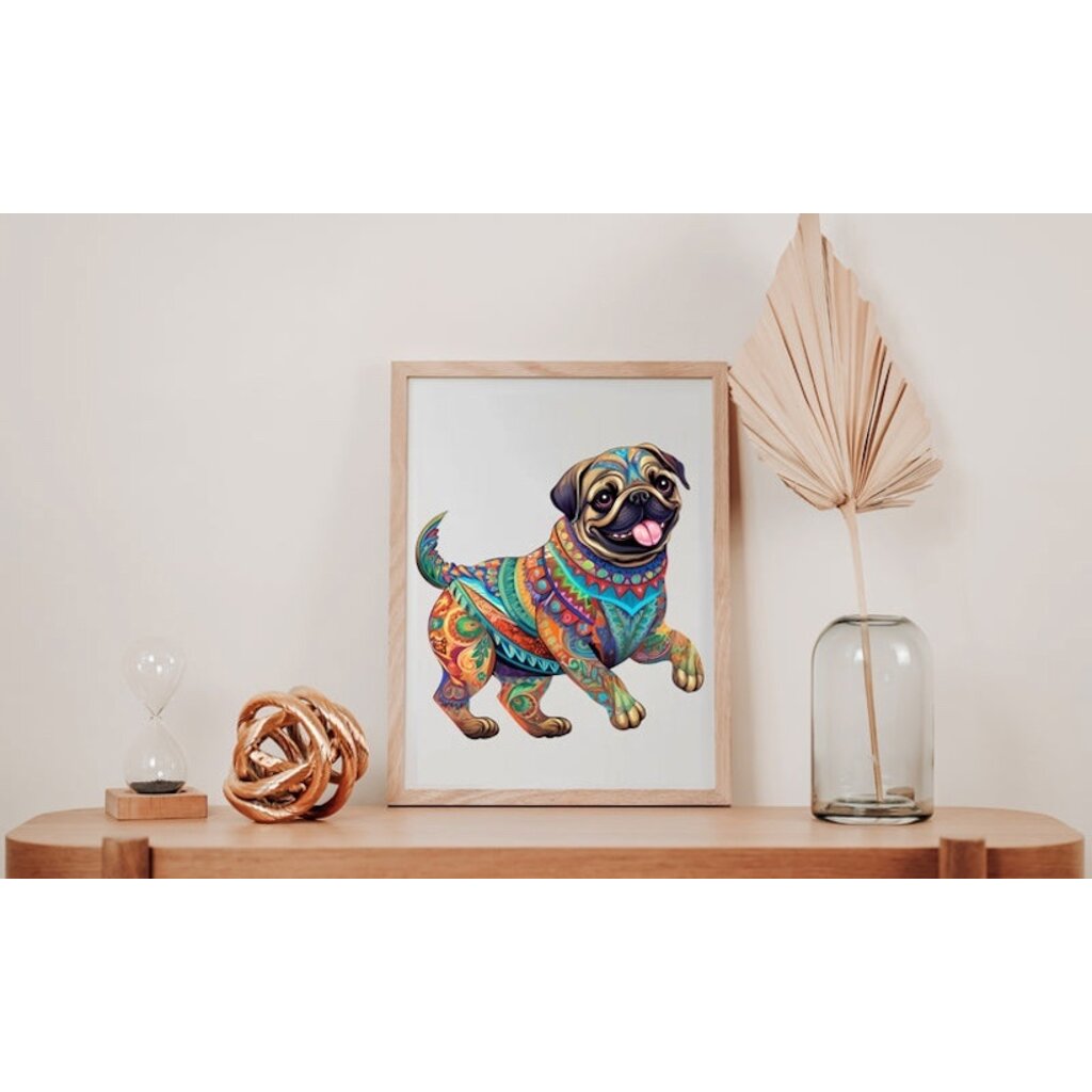 Crafthub Crafthub - Pug - premium wooden puzzle